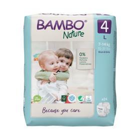 BAMBO Nature Jednorázové pleny 4, 24 ks, 7-14 kg