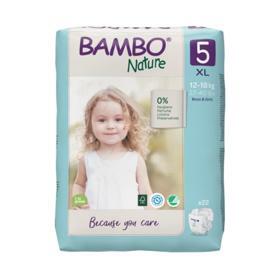 BAMBO Nature Jednorázové pleny 5, 22 ks, 12-18 kg