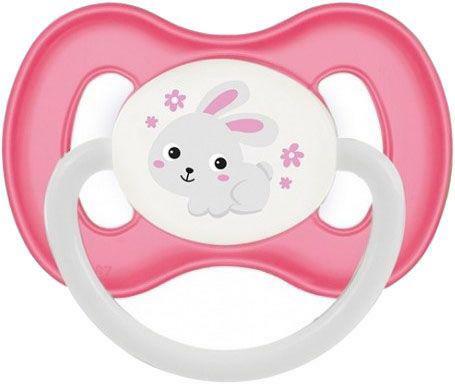 Dudlík kaučukový třešinka 6-18m Bunny & Company - růžová