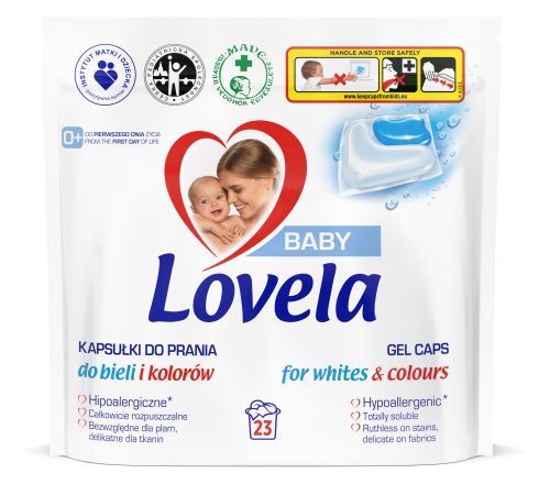 LOVELA Baby gelové kapsle na praní 23 ks