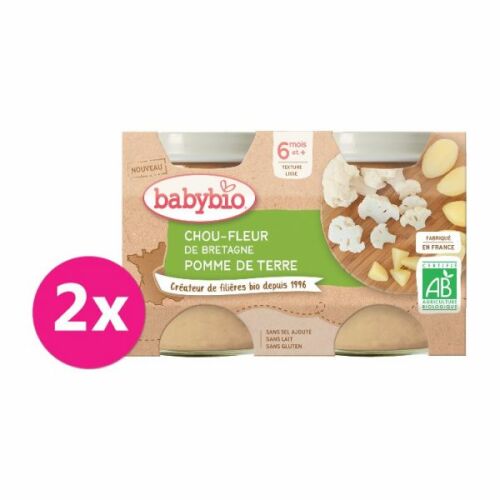 2x BABYBIO Květák a brambory (130 g)