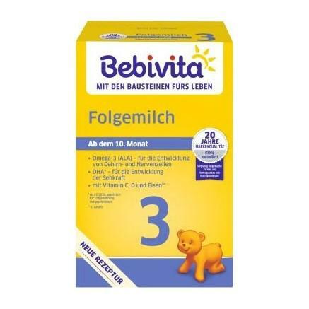 BEBIVITA Mléko 3 Instantní pokračovací mléčná výživa od uk. 9. měsíce, 500 g