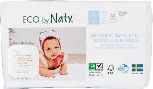 ECO BY NATY 2 Mini, 33 ks (3-6 kg) - jednorázové pleny