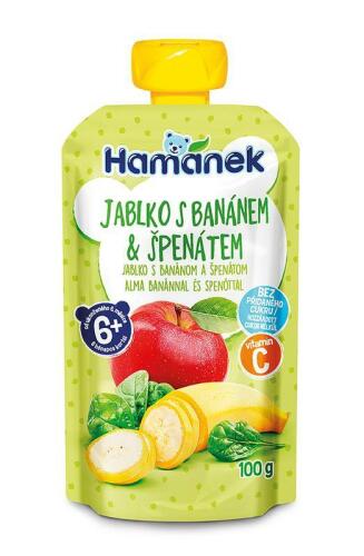 HAMÁNEK Kapsička Jablko banán špenát 100 g