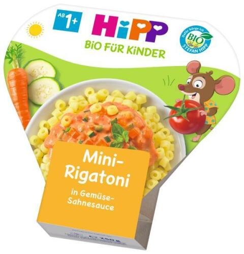 Příkrm zeleninový BIO Mini Rigatoni se zeleninou ve smetanové omáčce 250g Hipp