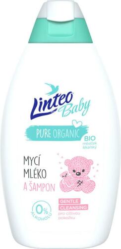 LINTEO BABY Dětské mycí mléko a šampon Baby 425 ml