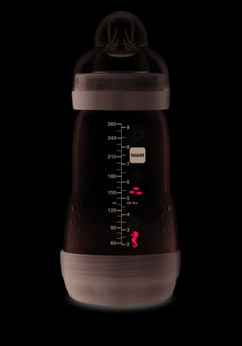 MAM Lahev Anti-colic 260 ml, 2m+ šedivá