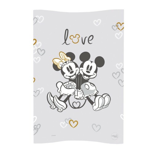 CEBA Podložka přebalovací měkká COSY 50x70 Disney Minnie & Mickey Grey