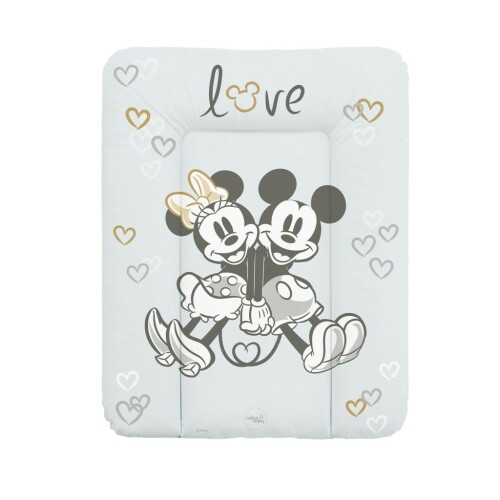 CEBA Podložka přebalovací měkká na komodu 50x70 Disney Minnie & Mickey Grey