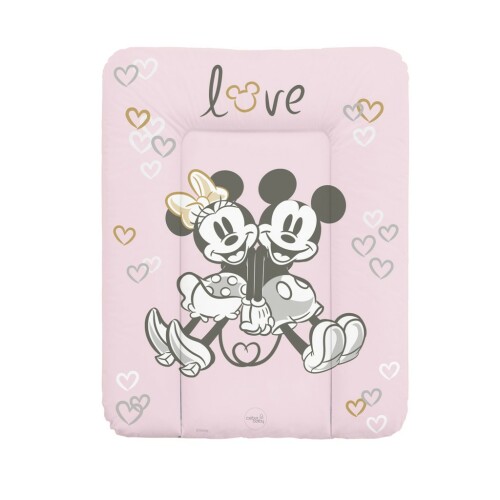 CEBA Podložka přebalovací měkká na komodu 50x70 Disney Minnie & Mickey Pink