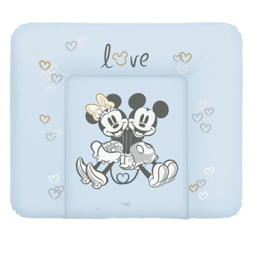 CEBA Podložka přebalovací měkká na komodu 85x72 Disney Minnie & Mickey Blue