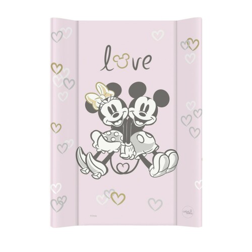 CEBA Podložka přebalovací s pevnou deskou COMFORT 50x70 Disney Minnie & Mickey Pink