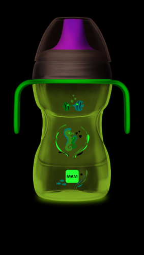 MAM Hrnek na učení Fun to drink cup 270 ml, 8m+ fialový
