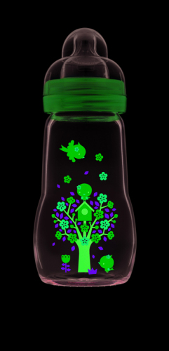 MAM Lahev skleněná Feel good 260 ml, 2m+ růžová