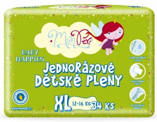 MONPERI Jednorázové pleny Klasik XL 12-16 kg