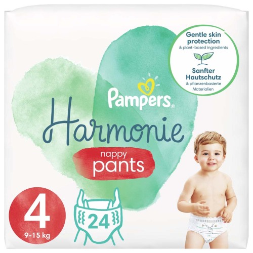 PAMPERS Pants Harmonie Plenkové Kalhotky Velikost 4, 24 ks, 9-15  kg