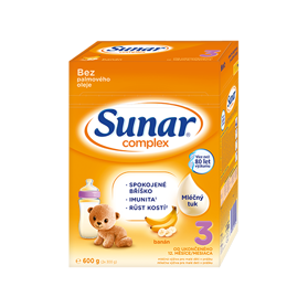 SUNAR Complex 3 banán batolecí mléko 600 g