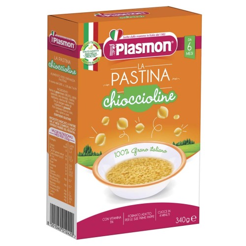 PLASMON Těstoviny pšeničné Chioccioline šnečky 340 g, 6m+