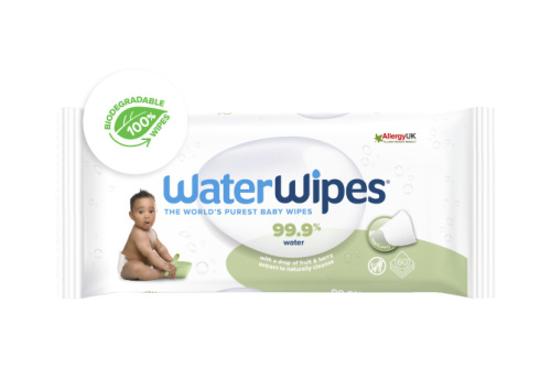 WATERWIPES 100% BIO odbouratelné texturované ubrousky Soapberry 60 ks