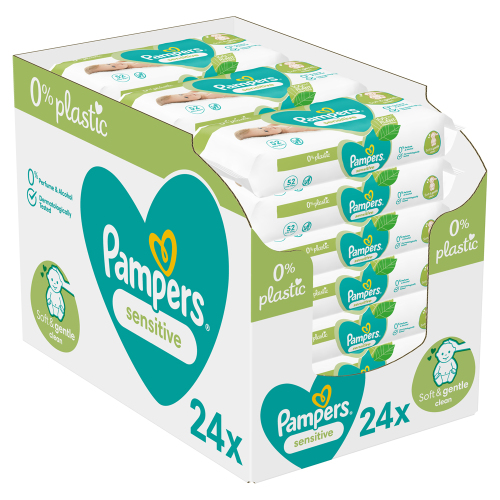 PAMPERS Sensitive Ubrousky vlhčené 24 balení = 1248 ks