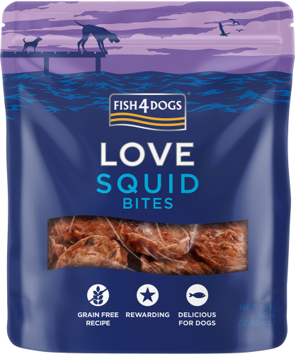 FISH4DOGS Pamlsky pro psy oliheň 80 g