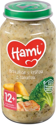 HAMI Brokolice a krůtí prsa (250 g) - maso-zeleninový příkrm