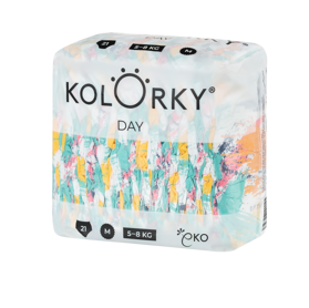 KOLORKY DAY Pleny jednorázové eko, štětec M (5-8 kg) 21 ks