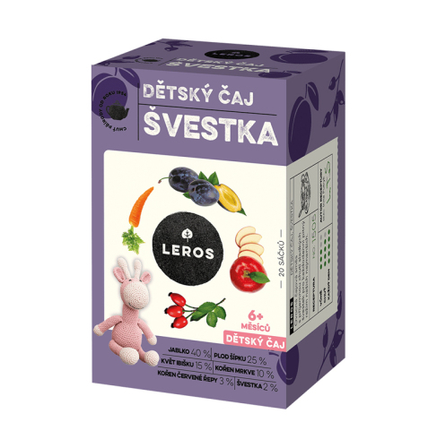 LEROS Čaj dětský Švestka 20x2,0g