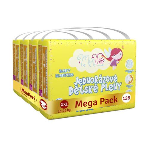 MONPERI Klasik Pleny jednorázové XXL (13-25 kg) 128 ks - Mega Pack