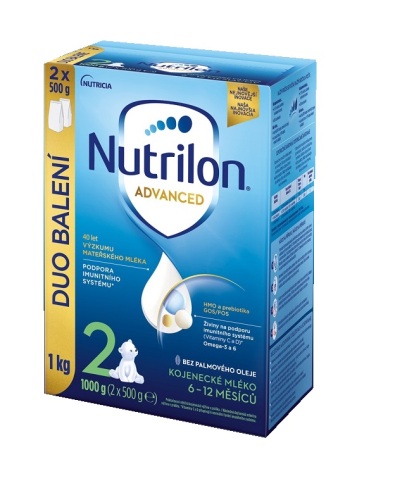 NUTRILON 2 Advanced pokračovací kojenecké mléko 1 kg, 6+