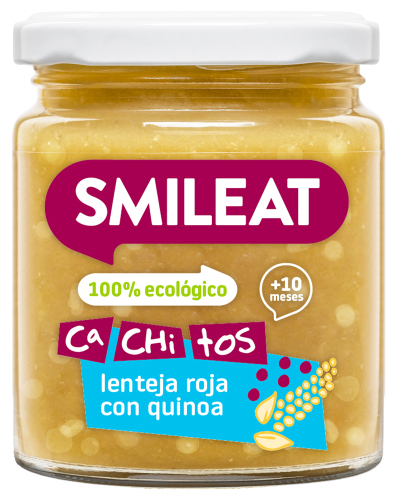 SMILEAT Organic CA-CHI-TOS Zeleninový příkrm červená čočka s quinoou 230 g, 10m+