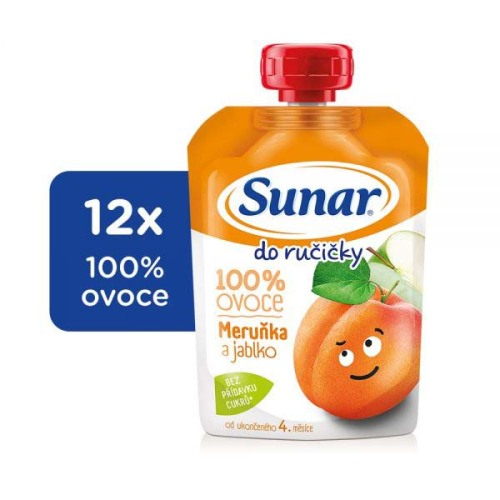 12x SUNAR Do ručičky Meruňka 100 g