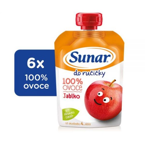 6x SUNAR Do ručičky Jablko 100 g