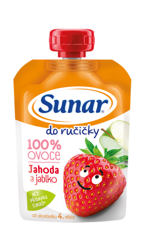 SUNAR Do ručičky Kapsička jahoda, jablko 100 g