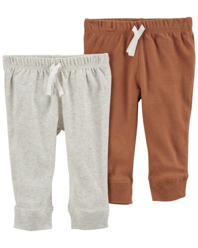 CARTER'S Tepláky Grey&Brown neutrál LBB 2ks 24m