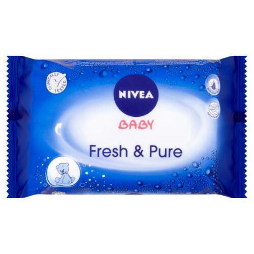 Ubrousky vlhčené Fresh & Pure 63ks Nivea Baby