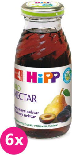 6x HiPP BIO Švestkový nápoj (200 ml)