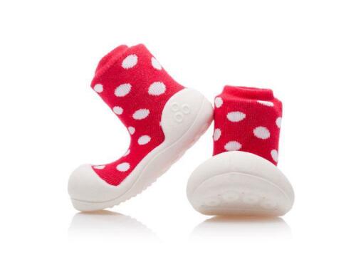 ATTIPAS Botičky Polka Dot AD06 Red XL vel.22,5, 126-135 mm