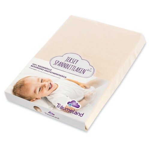 TRÄUMELAND prosteradlo jersey UNI beige