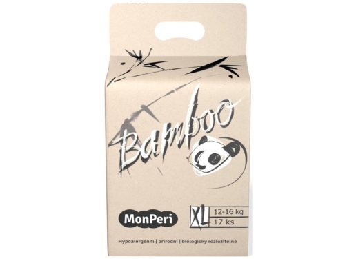 MONPERI Bamboo Pleny jednorázové eko XL (12-16 kg) 17 ks