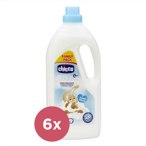 6x CHICCO Aviváž koncentrovaná Sladký Pudr 1,5 l