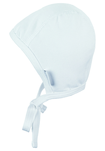 STERNTALER Čepice pro novorozence bez vnitřních švů zavazovací bavlna white uni 37 cm- 2-3 m