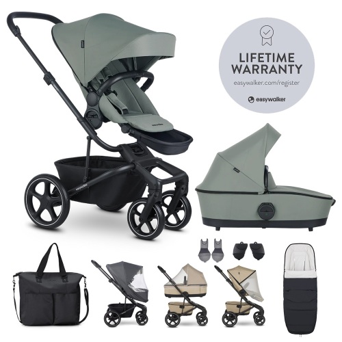 EASYWALKER Set XXL kočárek kombinovaný Harvey⁵ Agave Green s příslušenstvím