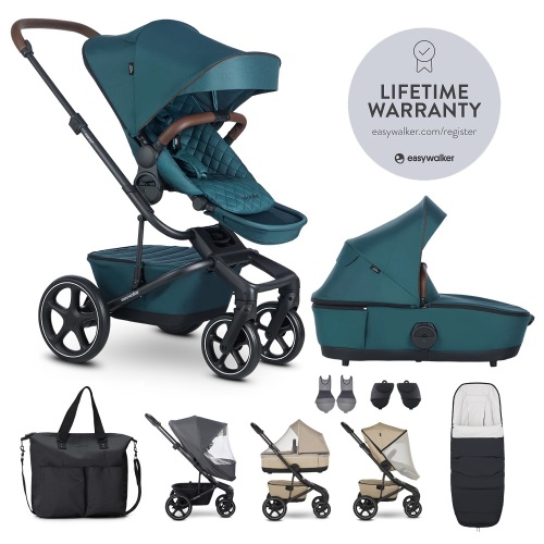 EASYWALKER Set XXL kočárek kombinovaný Harvey⁵ Premium Jade Green s příslušenstvím