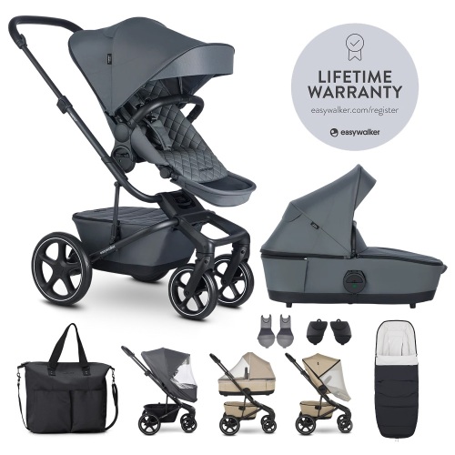 EASYWALKER Set XXL kočárek kombinovaný Harvey⁵ Premium Mineral Grey s příslušenstvím