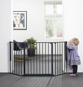 BABYDAN Prostorová zábrana Flex M černá 90-140 cm
