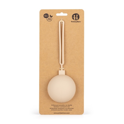 PETITE&MARS Pouzdro silikonové na dudlík Take&Match Desert Sand 0m+