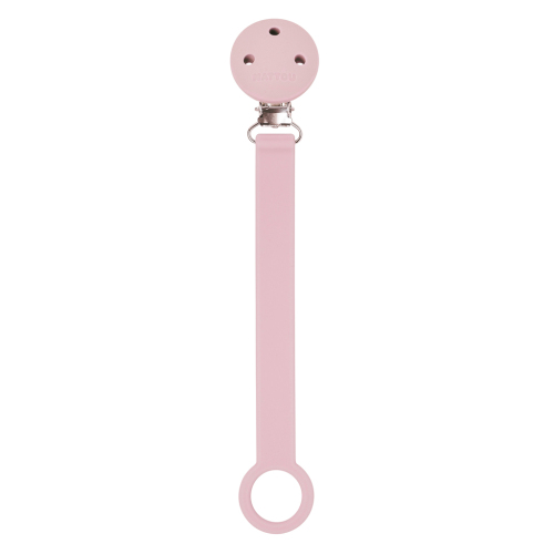 NATTOU klip na dudlík silikon pink