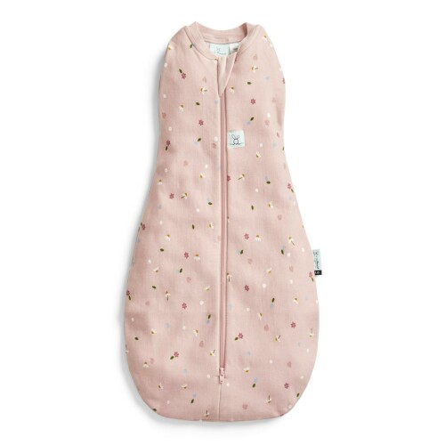 ERGOPOUCH Zavinovačka a vak na spaní 2v1 Cocoon Daisies 0-3 m, 3-6 kg, 0,2 tog