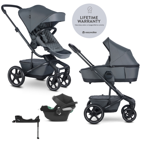 EASYWALKER Kočárek kombinovaný Harvey⁵ Premium 2v1 Mineral Grey LITE RWS + CYBEX Aton B2 i-Size